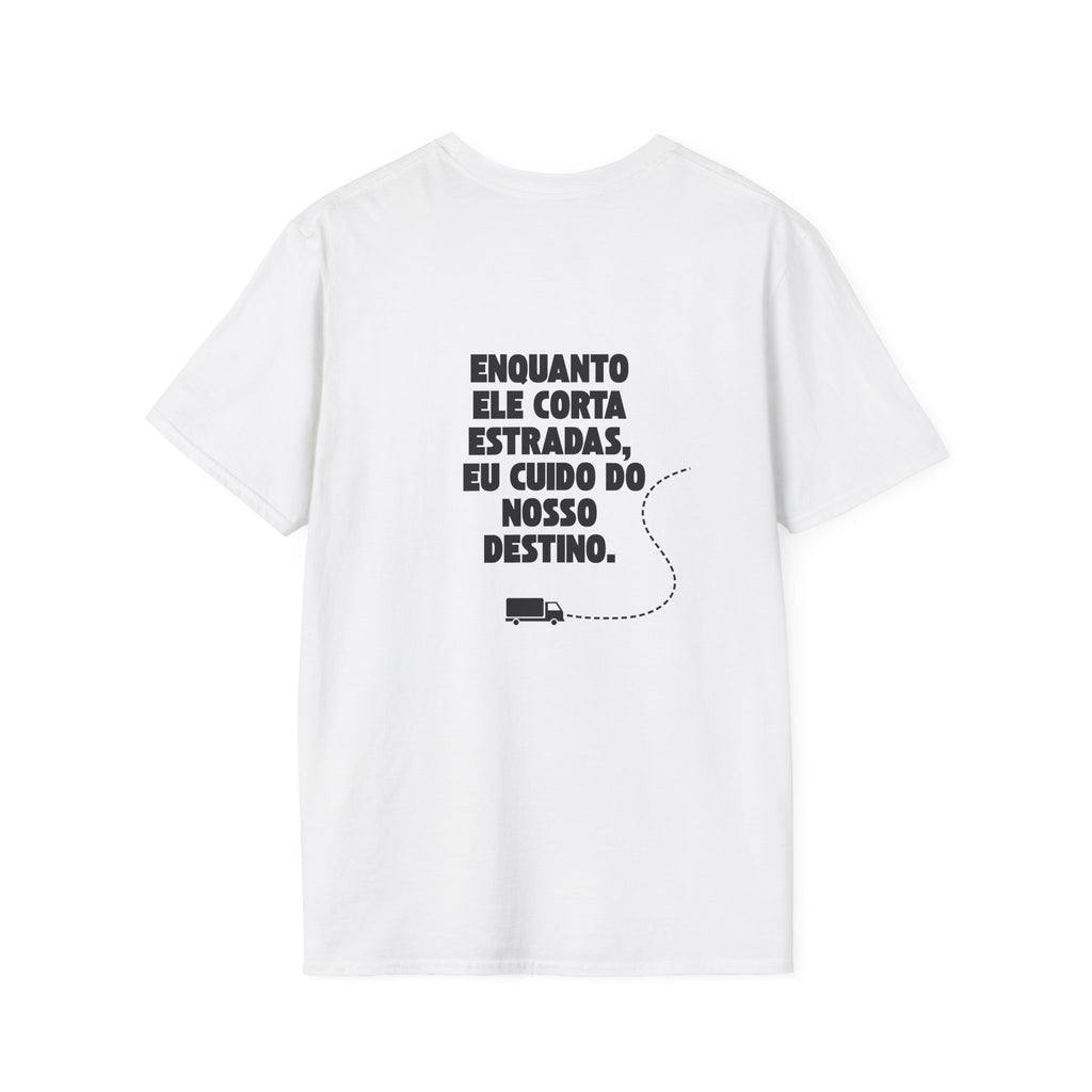 Camiseta de motorista — Camiseta gráfica "Esposa de caminhoneiro"