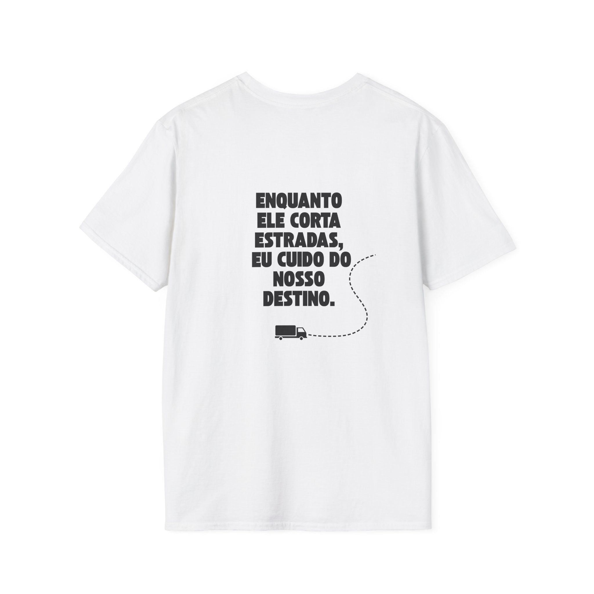 Camiseta de motorista — Camiseta gráfica "Esposa de caminhoneiro"