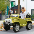 Aosom 12V Carrinho Elétrico Infantil de Brinquedo - Caminhão Jipe com Controle Remoto