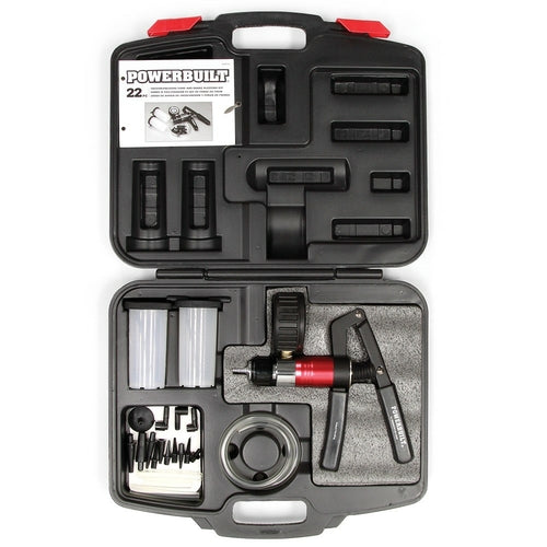 Kit de teste e sangria de vácuo e pressão automotivo Powerbuilt