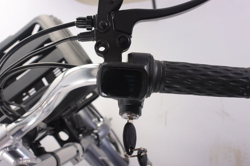 Triciclo elétrico dobrável de carga, 48V 400W, com pneus de 16 polegadas, ideal para idosos.