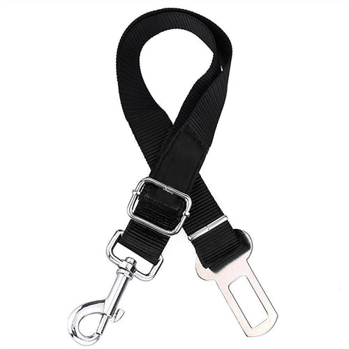 Conjunto de 2 coleiras de segurança para cães, com conector para cinto de segurança de carro/SUV, ajustáveis.