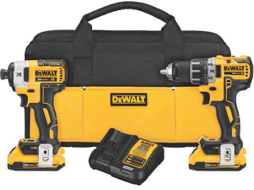 Furadeira e Parafusadeira de Impacto Compacta Dewalt-Black & Decker DWDCK283D2 20V Max